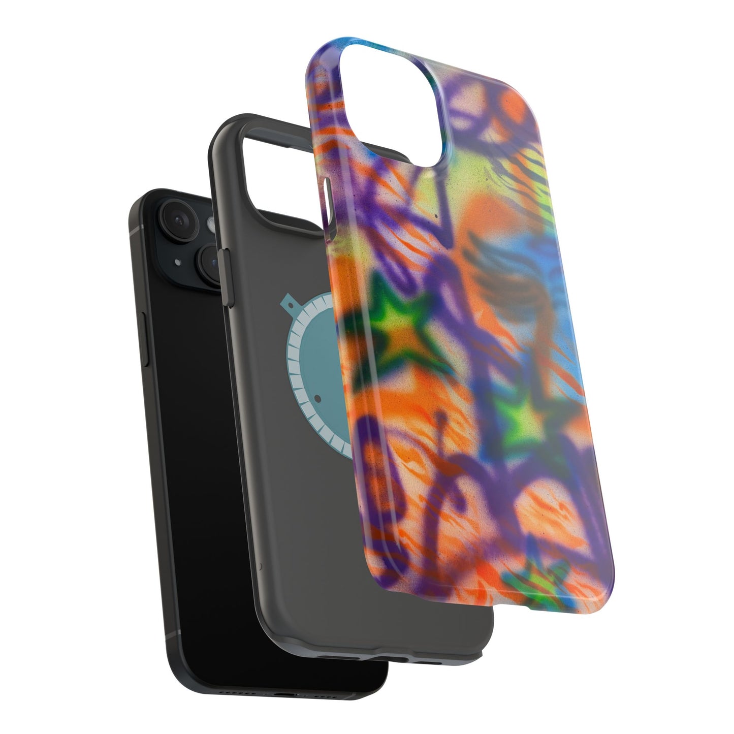 MagSafe "streetwear angel" airbrush iPhone case