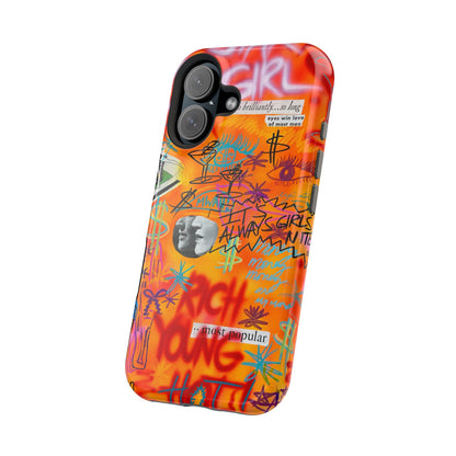 MagSafe „reich, jung, heiß“ Airbrush iPhone Hülle