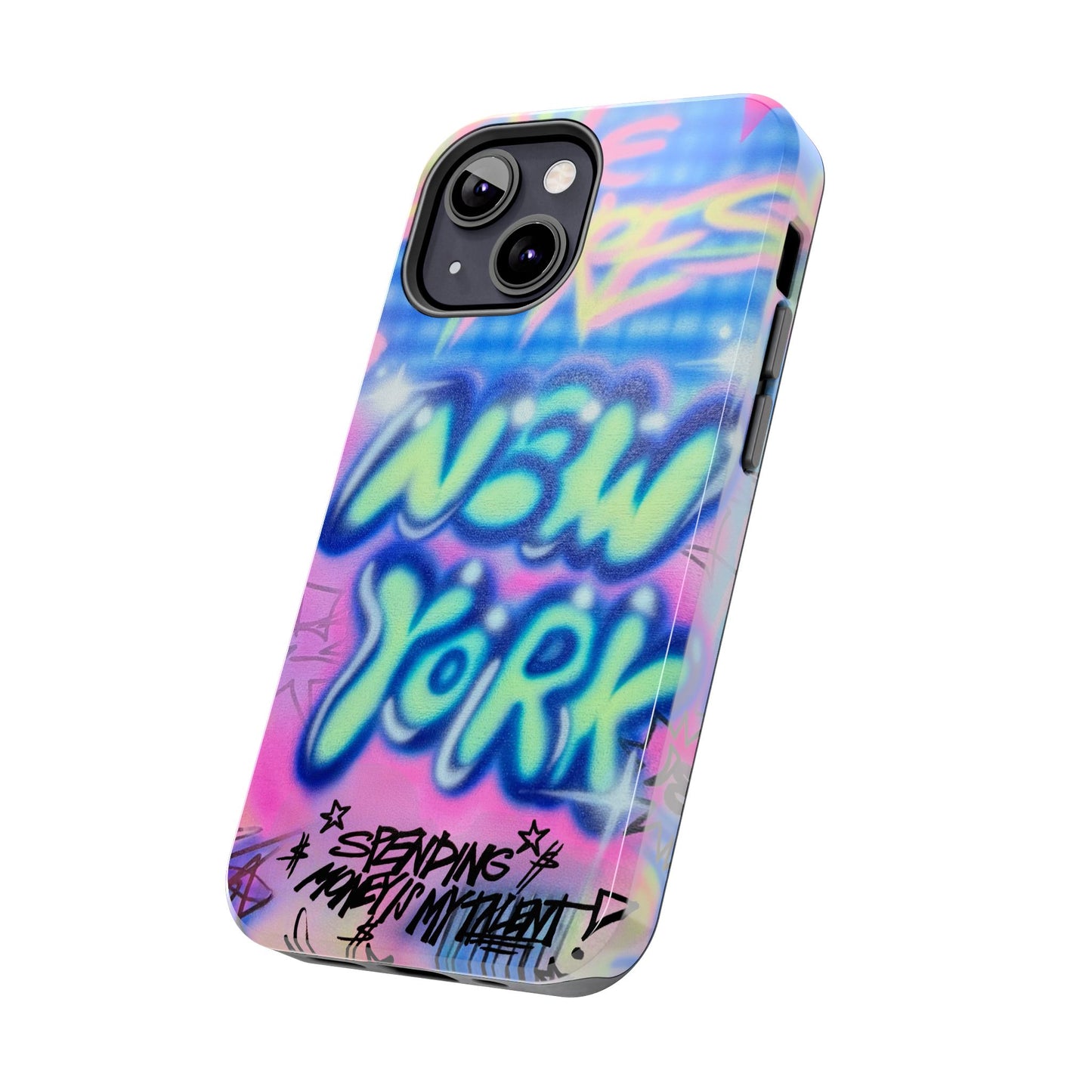 "spending money is my talent" airbrush iPhone case