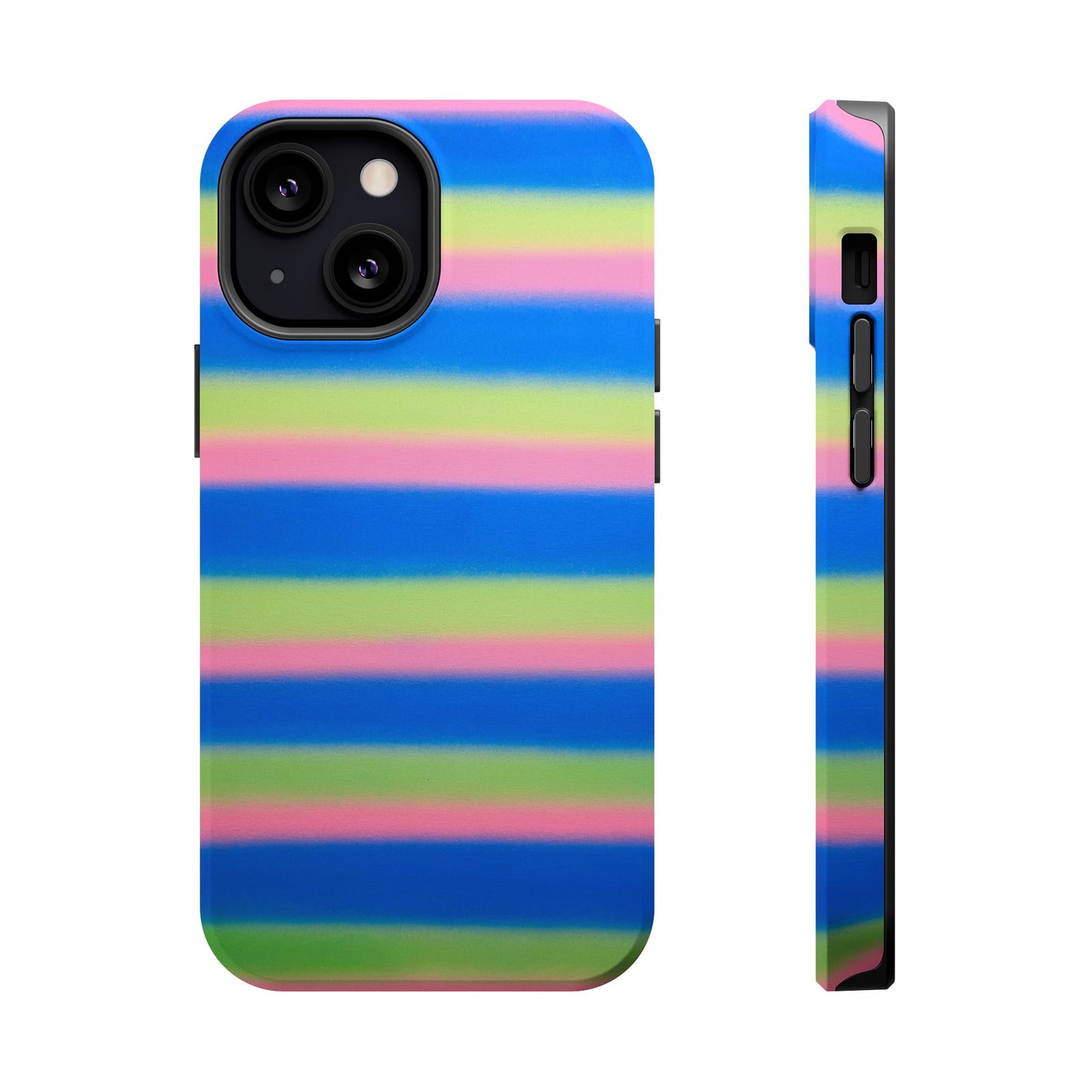 MagSafe "sherbet stripes" airbrush iPhone case