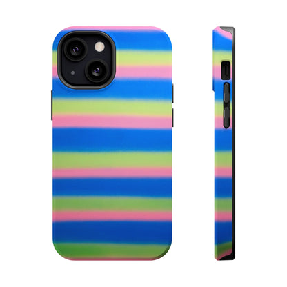 MagSafe "sherbet stripes" airbrush iPhone case