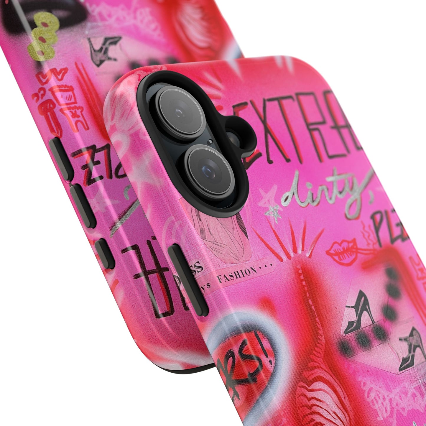 "extra dirty, plz!" airbrush iPhone case