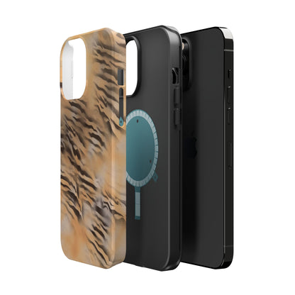 MagSafe "neutral tiger" airbrush iPhone case