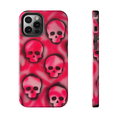 "pink skully" airbrush iPhone case