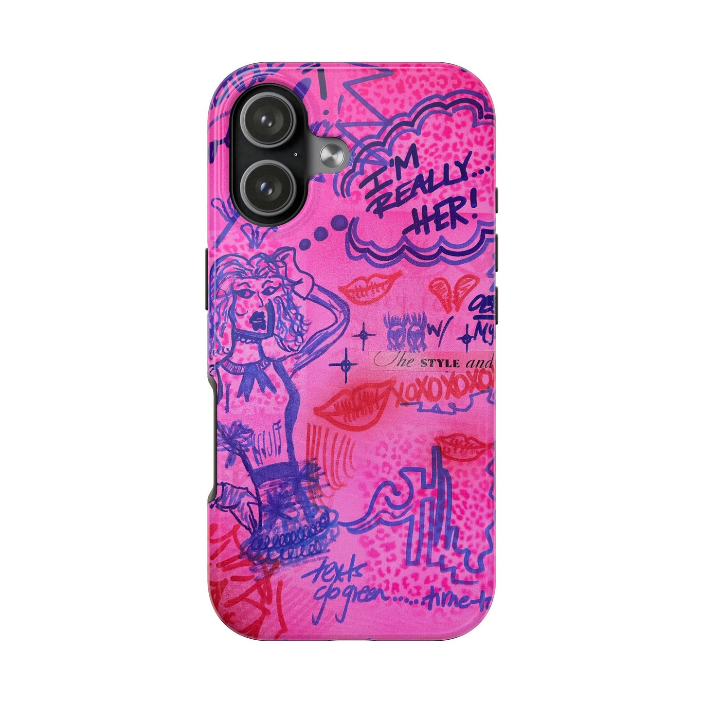 "really "HER!" airbrush iPhone case