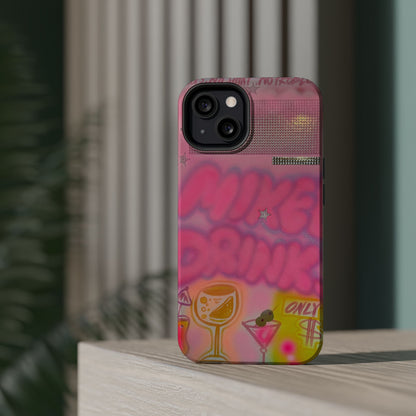 MagSafe "mixed drinks" airbrush iPhone case