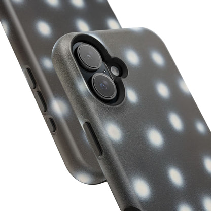MagSafe "coconut noir polka dot" airbrush iPhone case