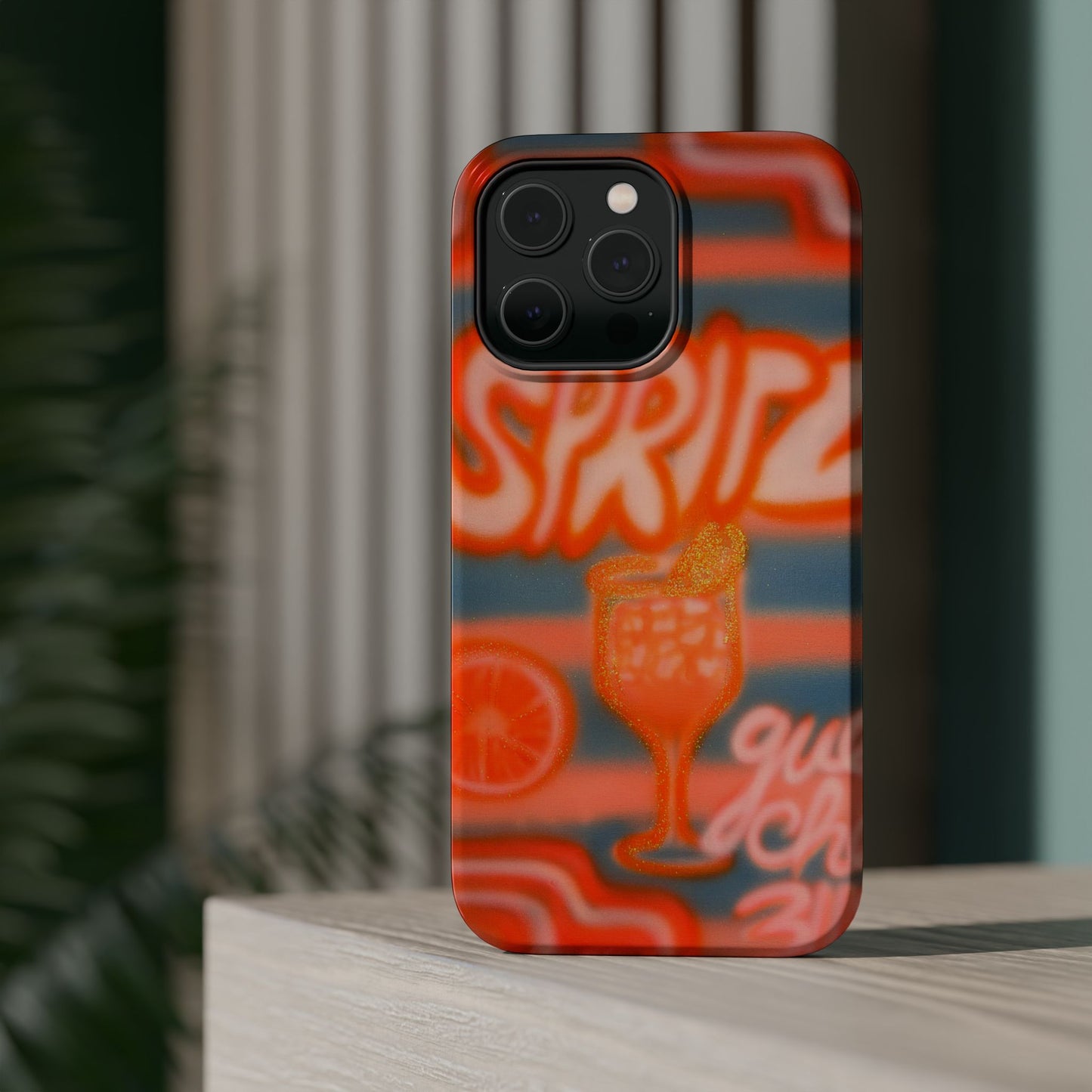 MagSafe "aperol spritz pt. 2" airbrush iPhone case