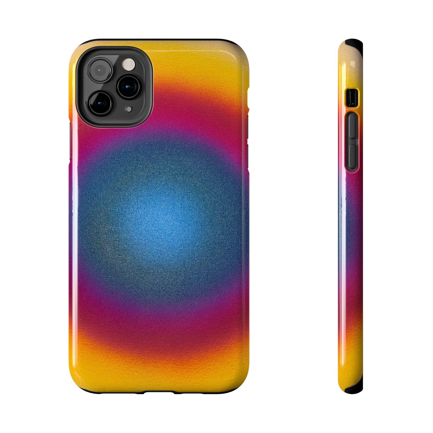 "blue raspberry aura" airbrush iPhone case