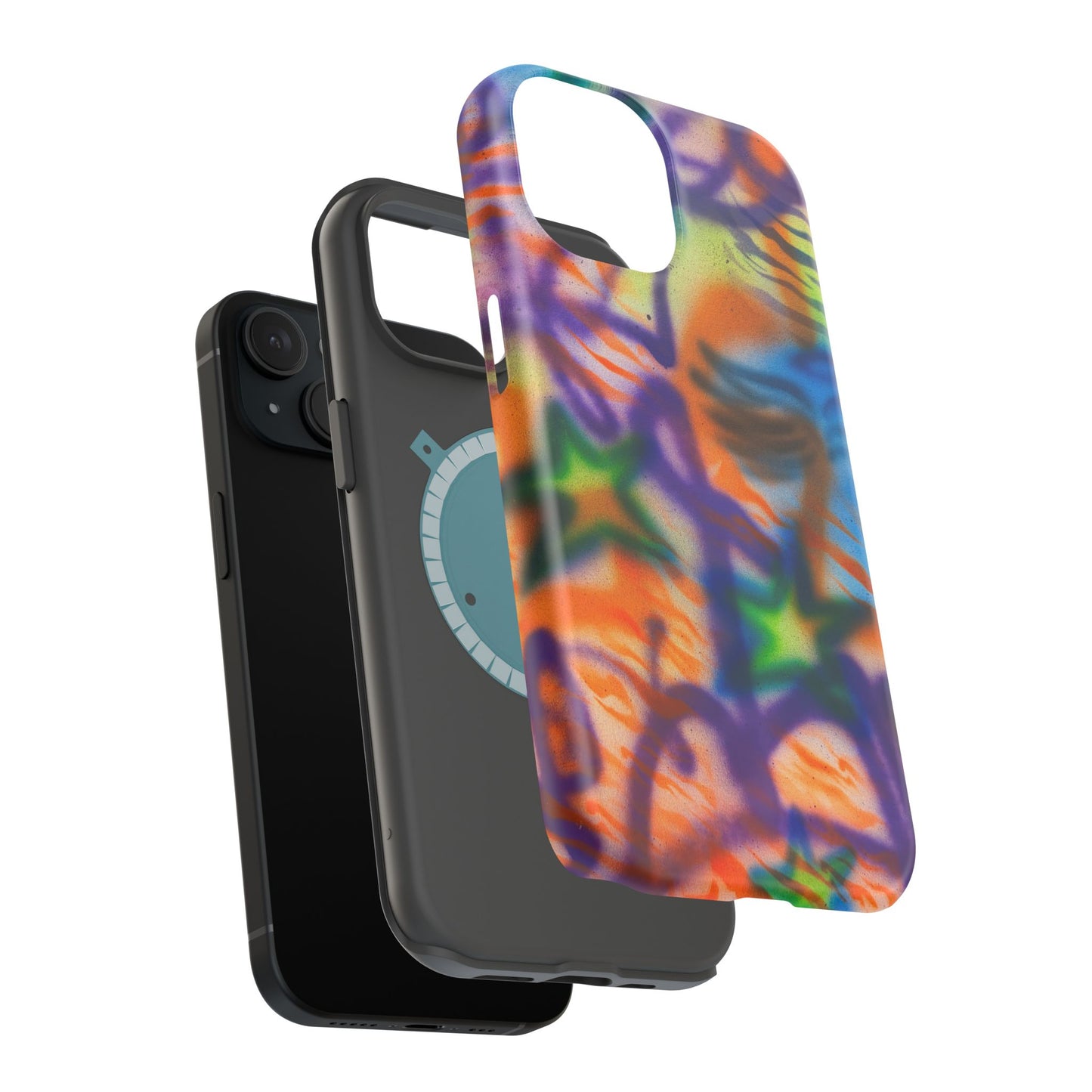 MagSafe "streetwear angel" airbrush iPhone case
