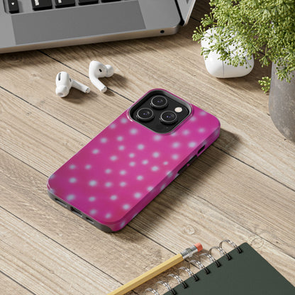 "bubblegum polka dot" airbrush iPhone case