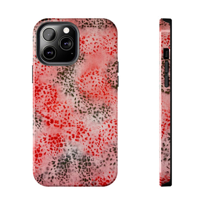 "red cheetah" airbrush iPhone case