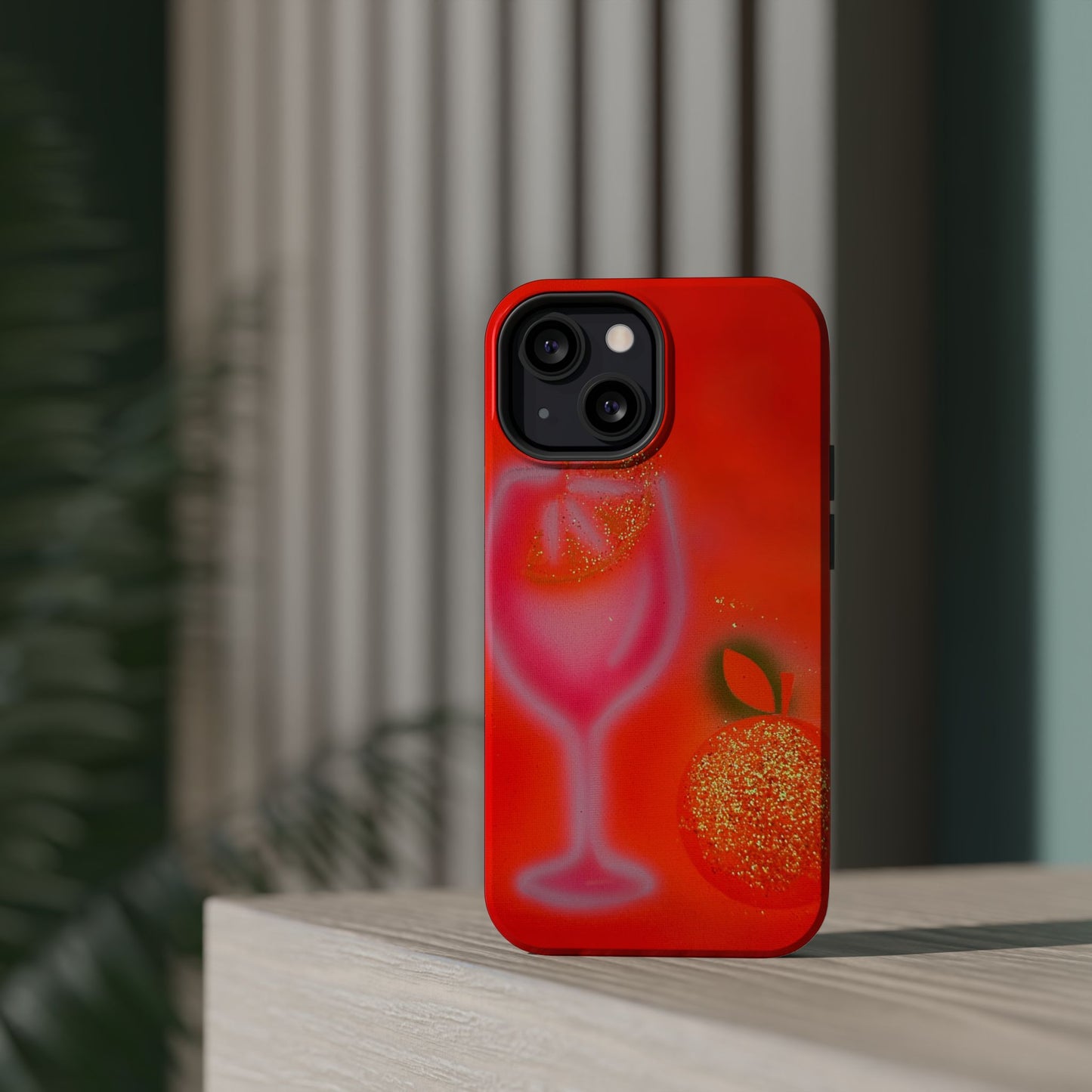 MagSafe "aperol spritz" airbrush iPhone case