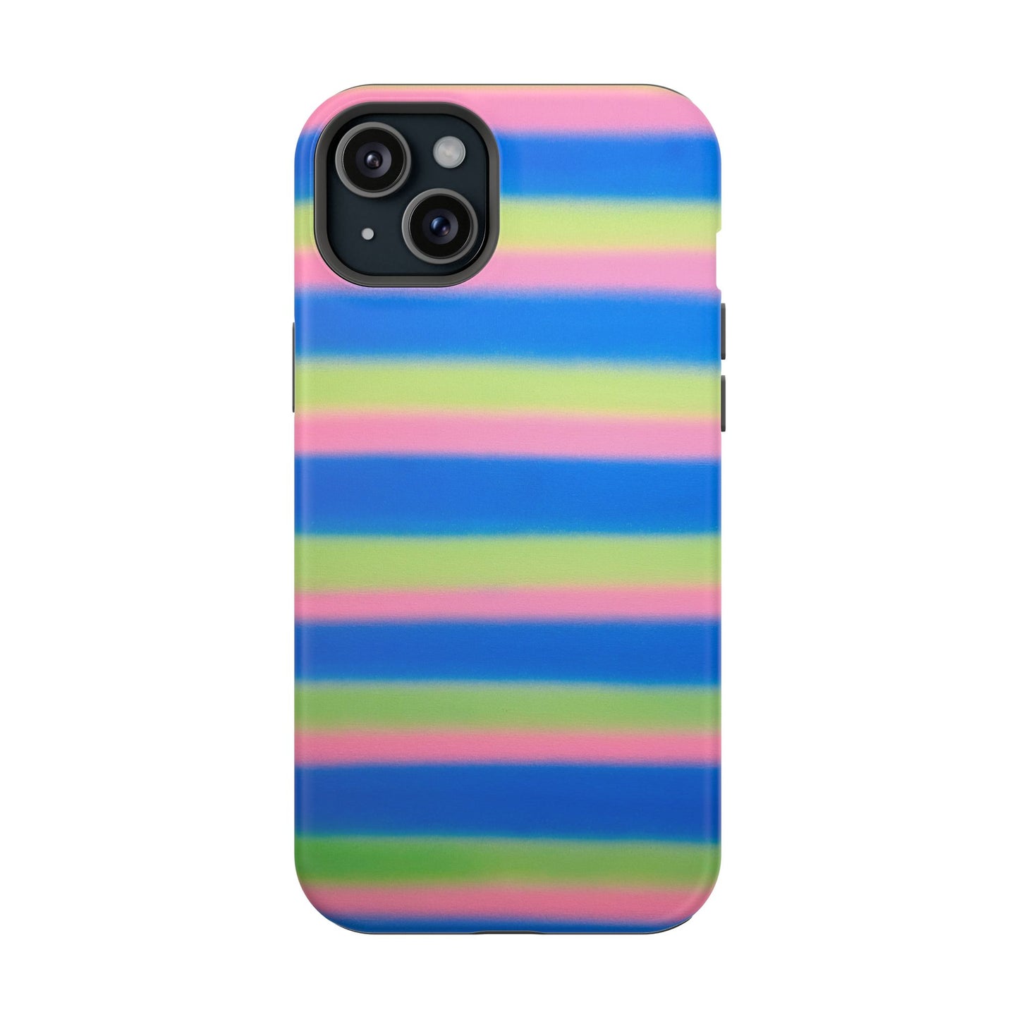 MagSafe "sherbet stripes" airbrush iPhone case