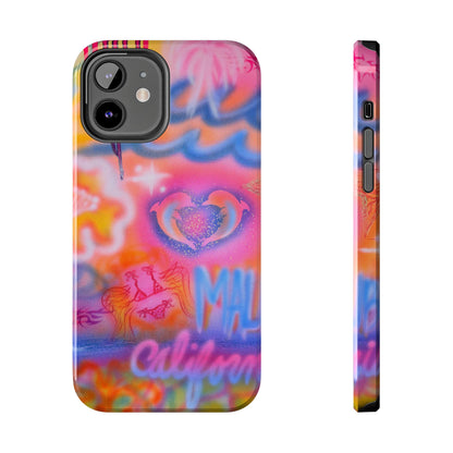 "mornings in malibu" airbrush iPhone case