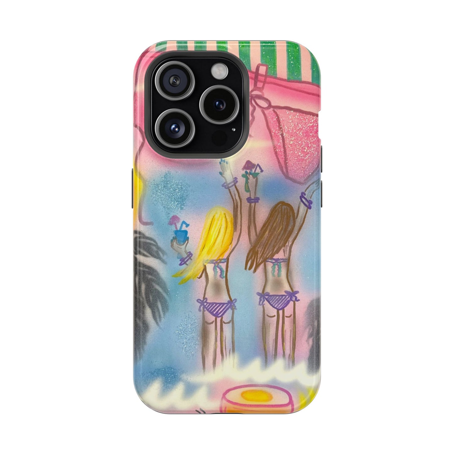 MagSafe "kinis & tinis" Airbrush iPhone Hülle