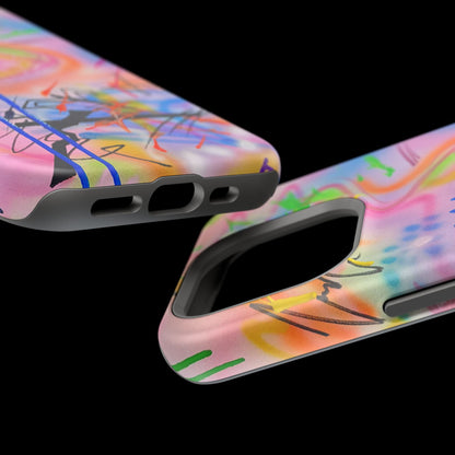 MagSafe "neon haze" airbrush iPhone case