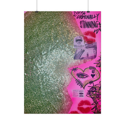 "glitter gloss" airbrush rolled print