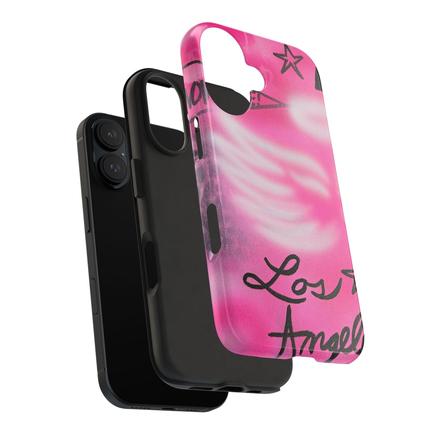 "pink angel wings" airbrush iPhone case