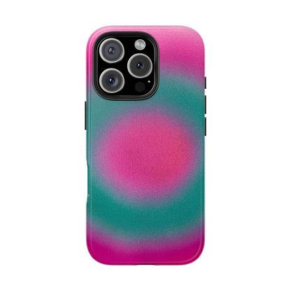 "watermelon swirl" aura airbrush iPhone case
