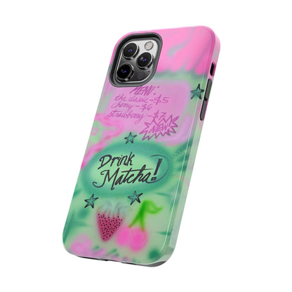 "matcha!" airbrush iPhone case