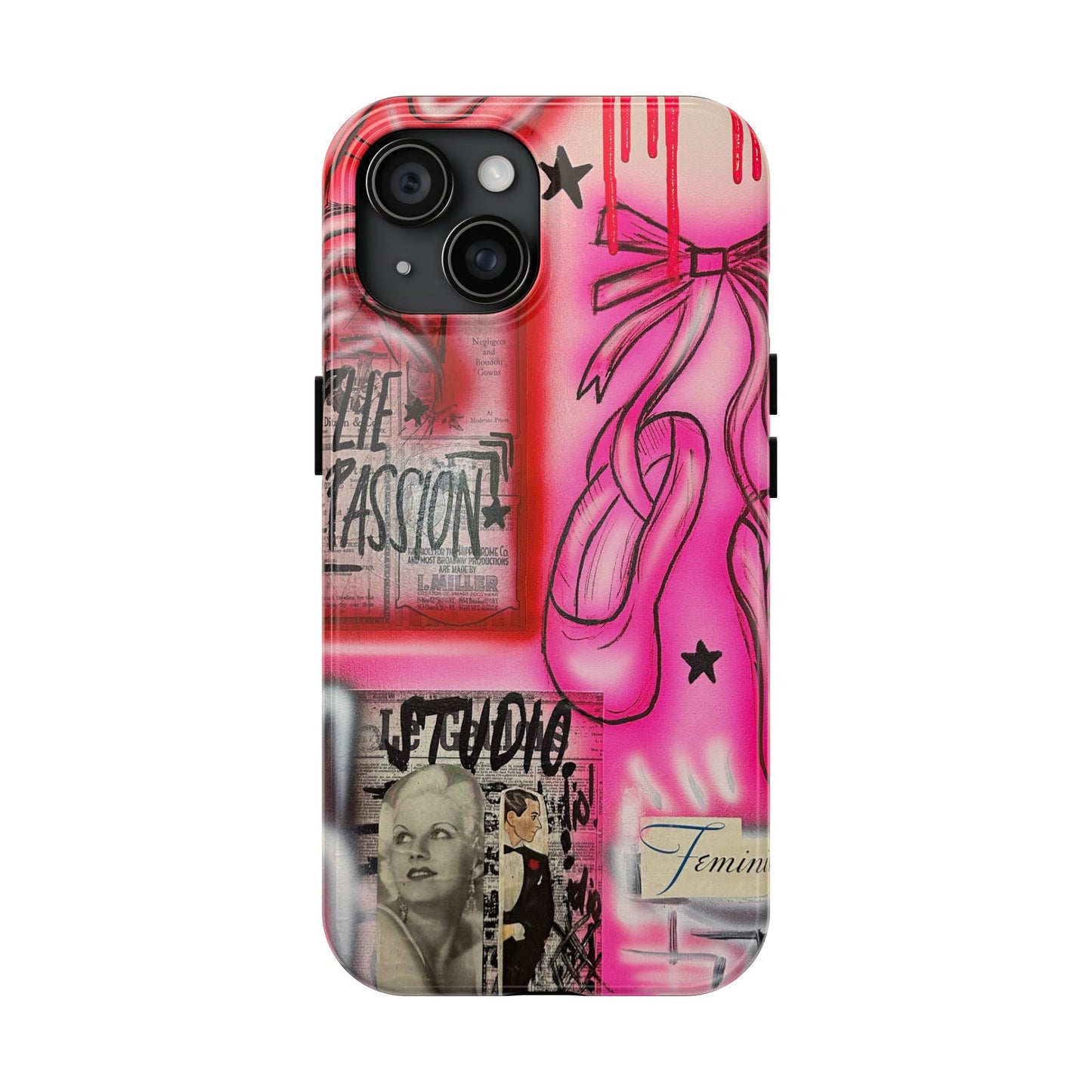 "plié passion” airbrush iPhone case
