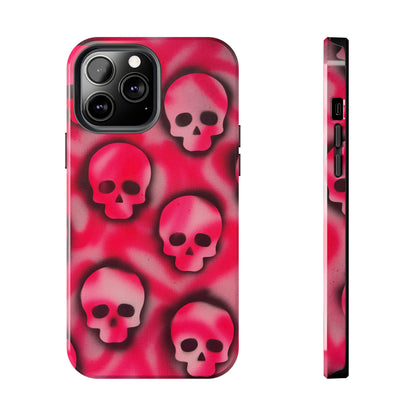 "pink skully" airbrush iPhone case