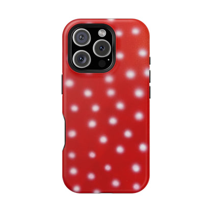 MagSafe "cherry crush polka dot" airbrush iPhone case