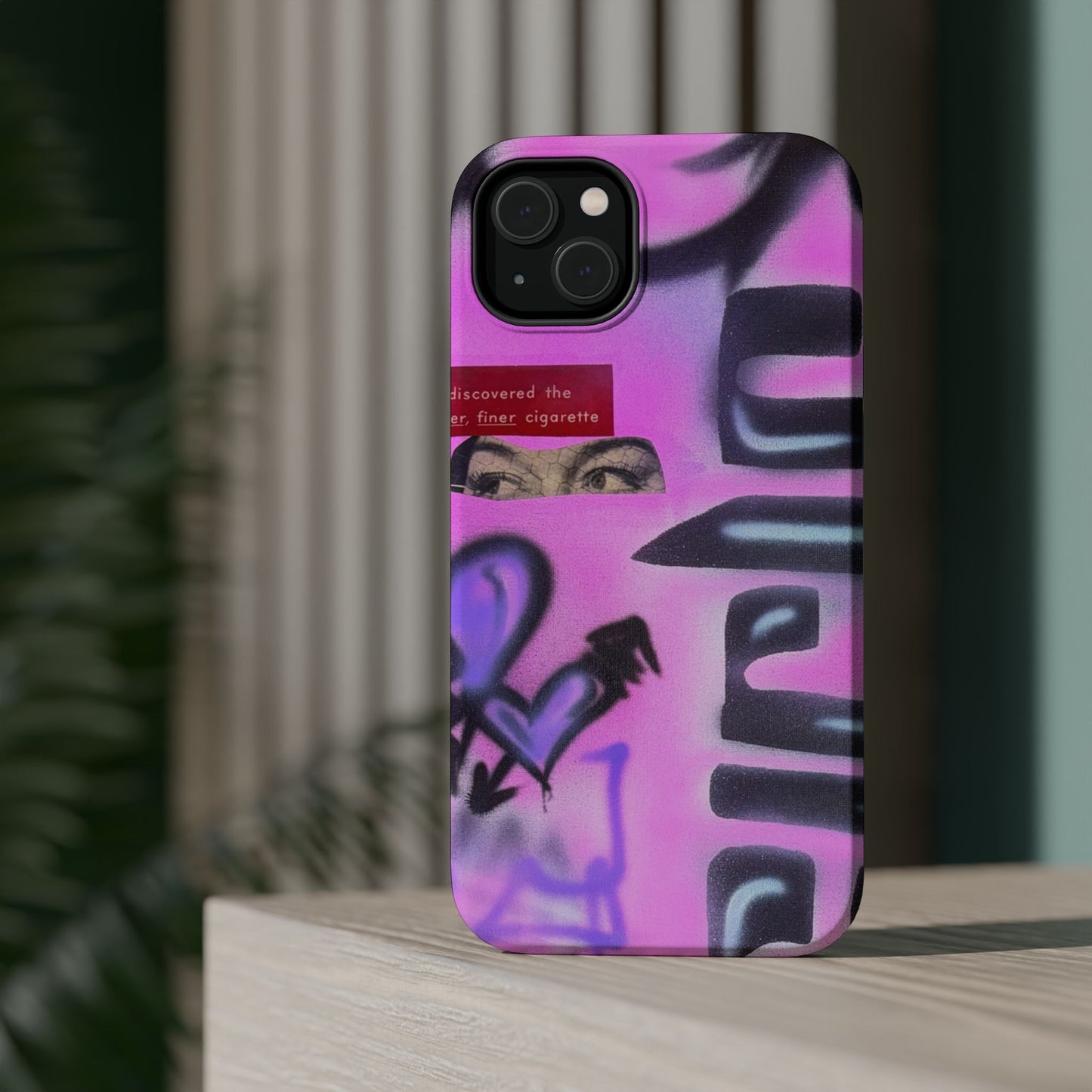 MagSafe "purple princess" airbrush iPhone case