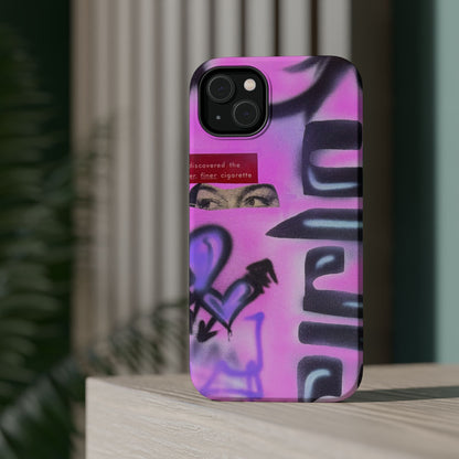 MagSafe "purple princess" airbrush iPhone case