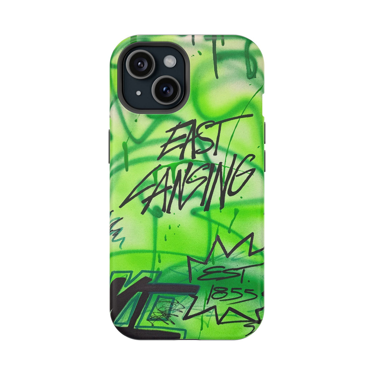 MagSafe "east lansing, mi" airbrush iPhone case