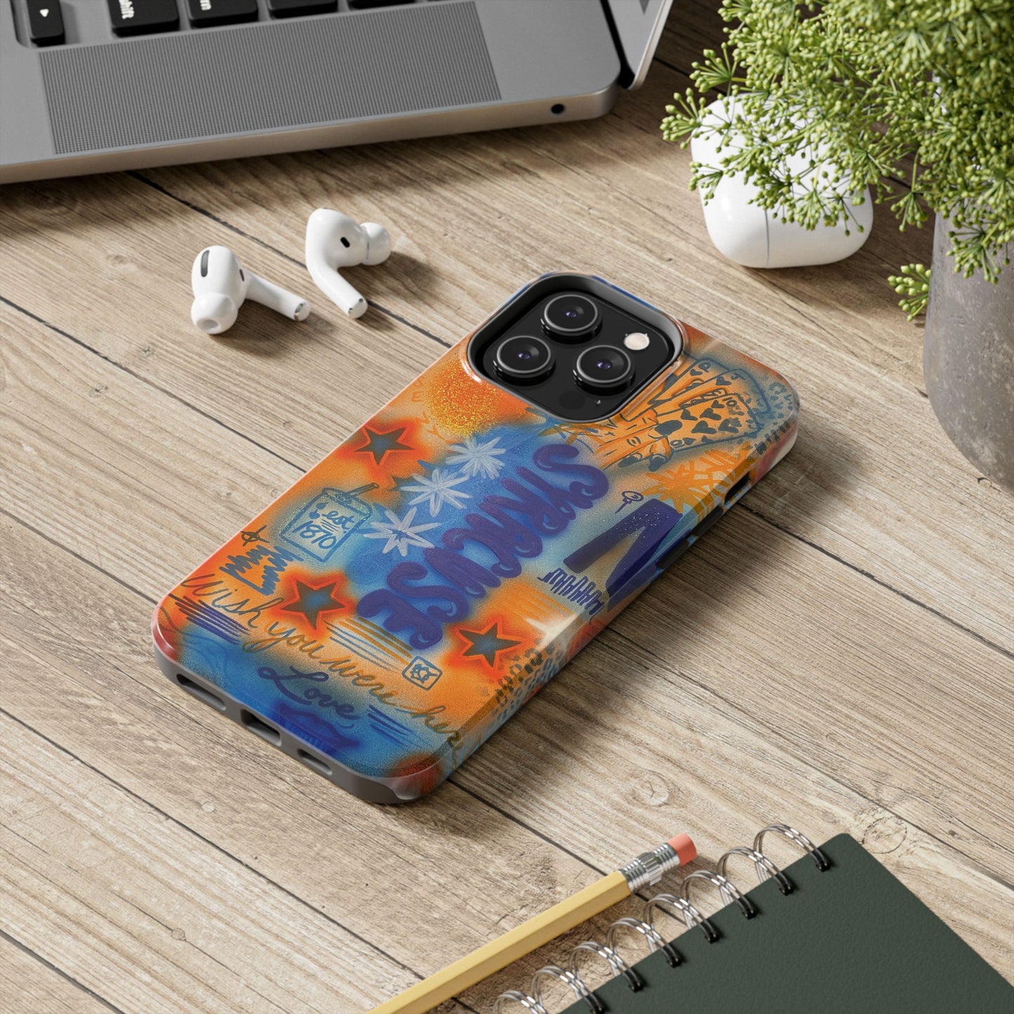 "syracuse" airbrush iPhone case