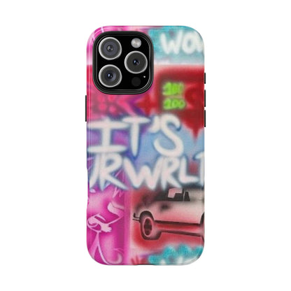 "it's ur WRLD" airbrush iPhone case