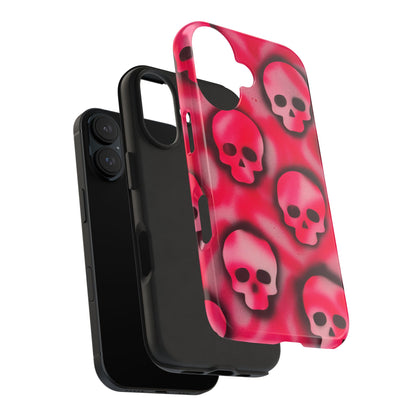 "pink skully" airbrush iPhone case