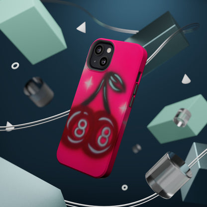 MagSafe "cherry 8ball" airbrush iPhone case