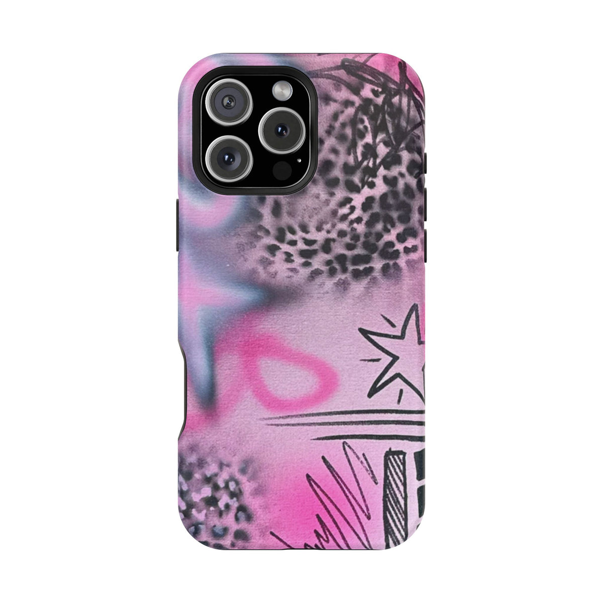 MagSafe "onyx cheetah" Airbrush iPhone Hülle