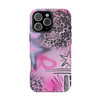 MagSafe "onyx cheetah" Airbrush iPhone Hülle