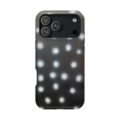 MagSafe "coconut noir polka dot" airbrush iPhone case