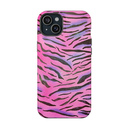 MagSafe "glitter zebra" airbrush iPhone case