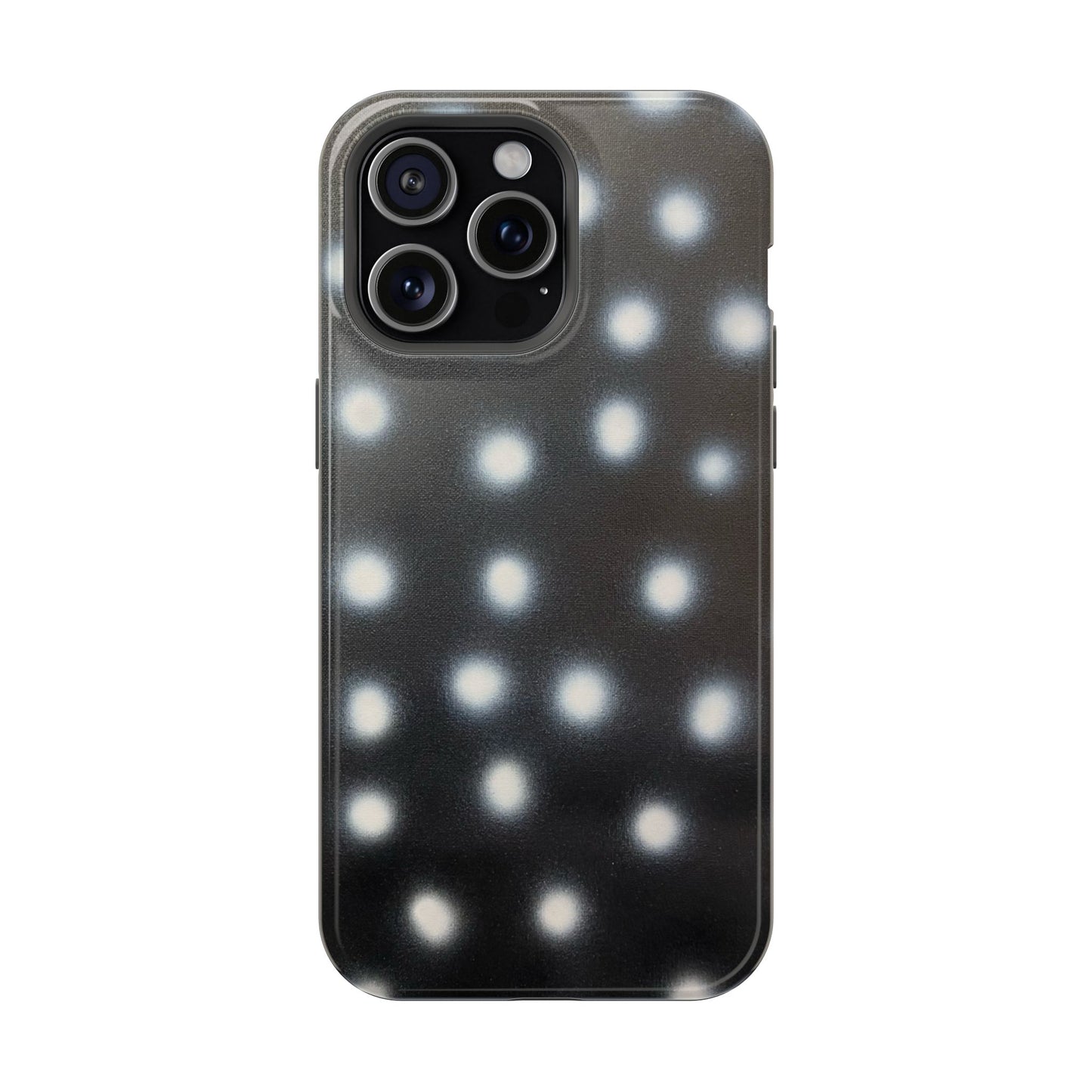 MagSafe "coconut noir polka dot" airbrush iPhone case