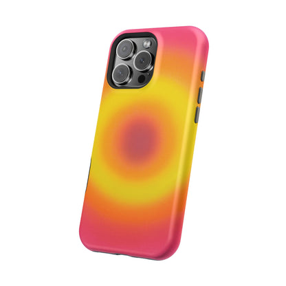 MagSafe "Pink Lemonade Aura" Airbrush iPhone Case