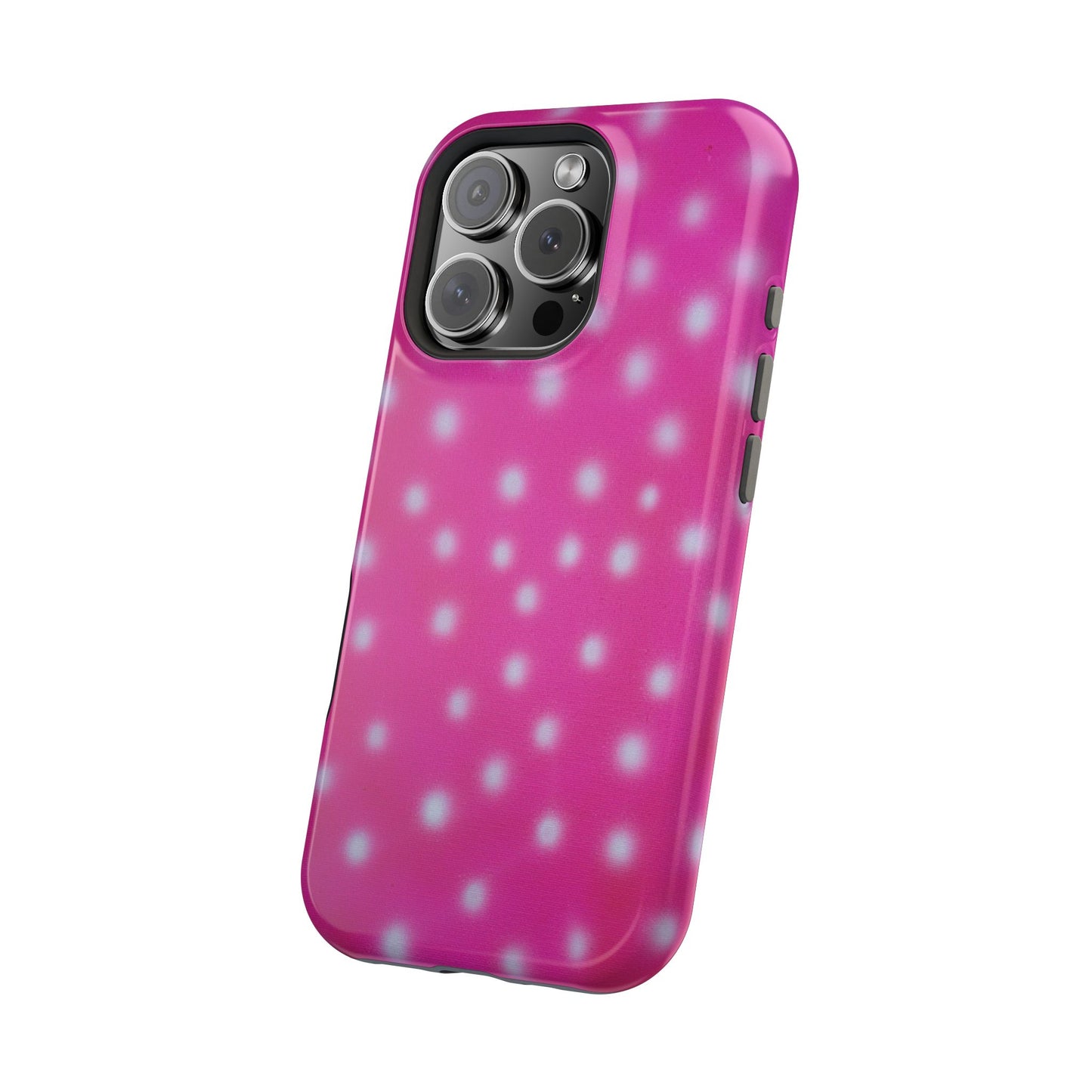 MagSafe "bubblegum polka dot" airbrush iPhone case
