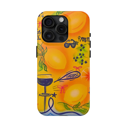"citrus coastline" airbrush iPhone case