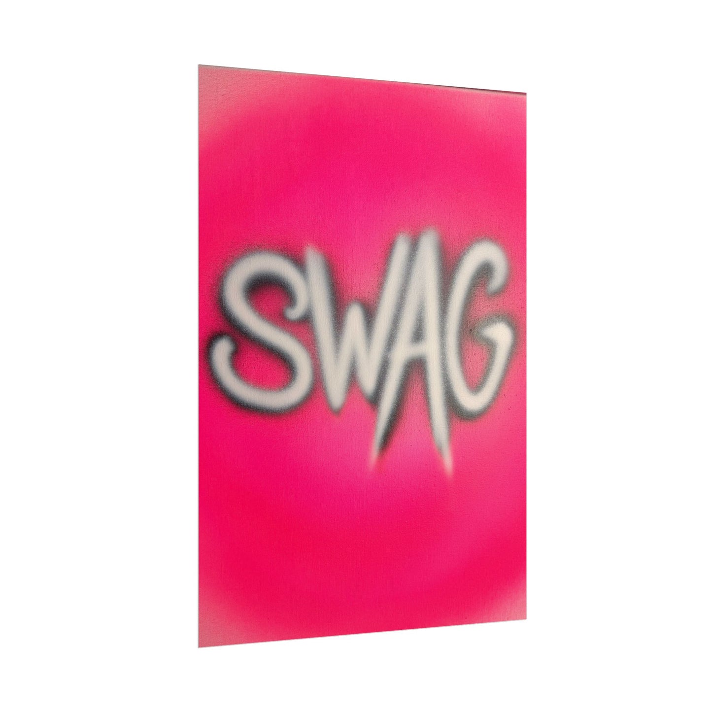 "SWAG" airbrush rolled print