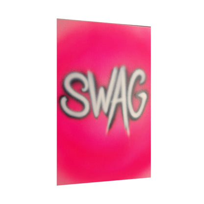 "SWAG" airbrush rolled print