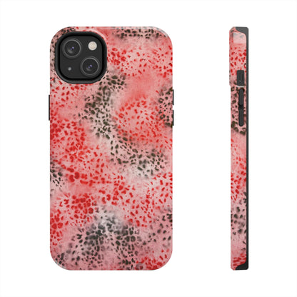 "red cheetah" airbrush iPhone case