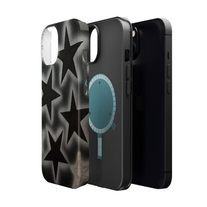 MagSafe "chrome stars" airbrush iPhone case