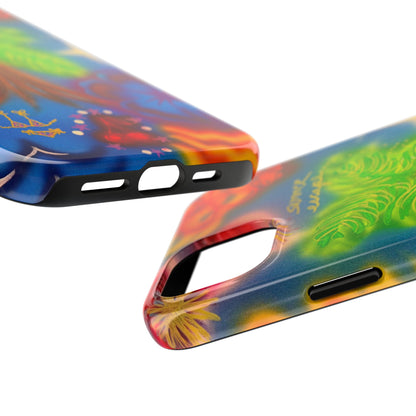 "neon blue palms" airbrush iPhone case