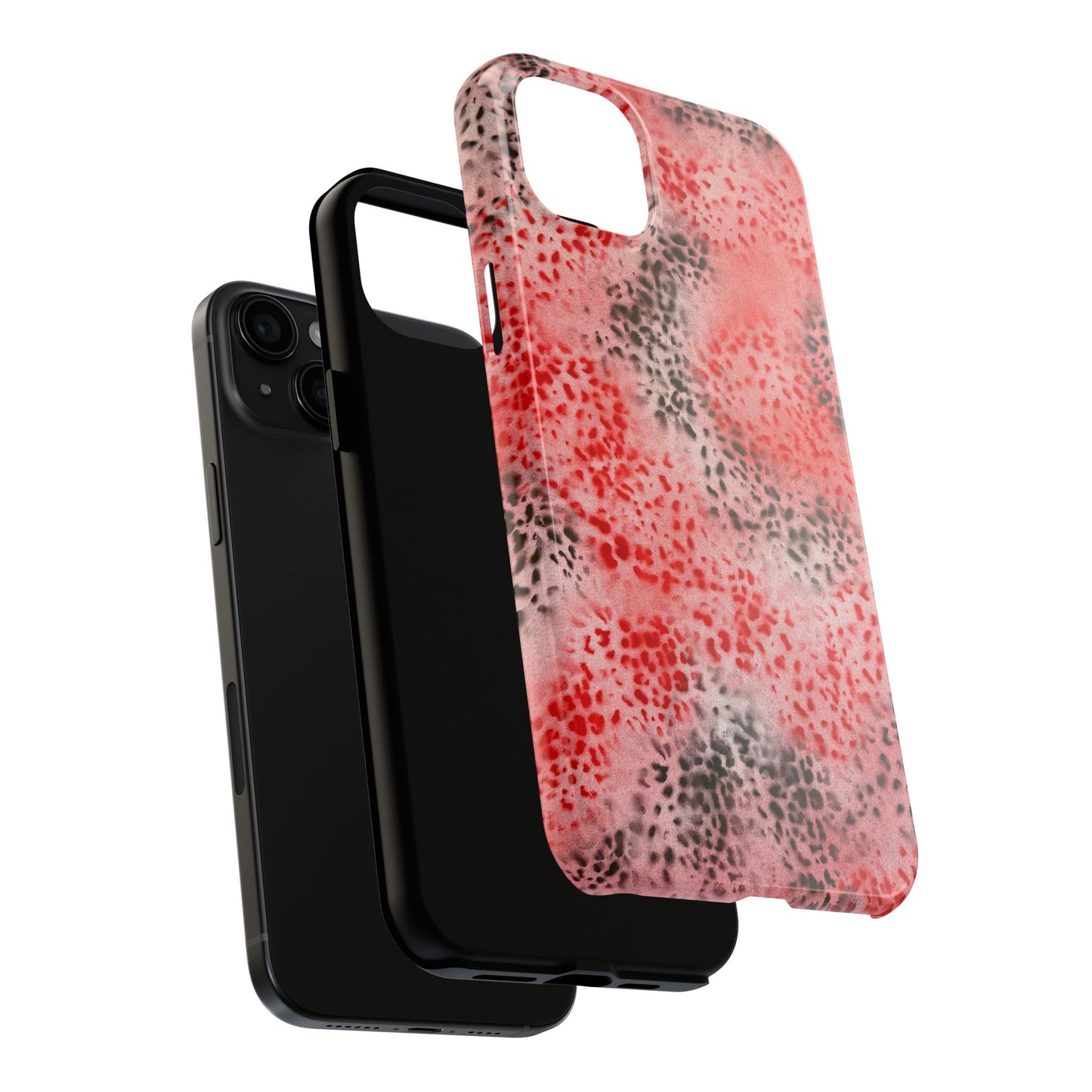 "red cheetah" airbrush iPhone case
