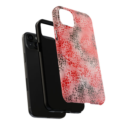 "red cheetah" airbrush iPhone case